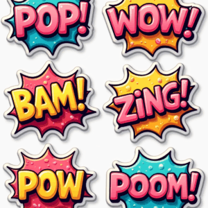 SFX / Comic Words - Sticker Sheet v22